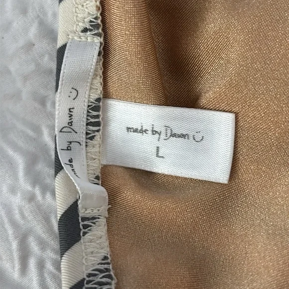 Made by Dawn Coral Top & Bottom Stone Stripe Bikini Set